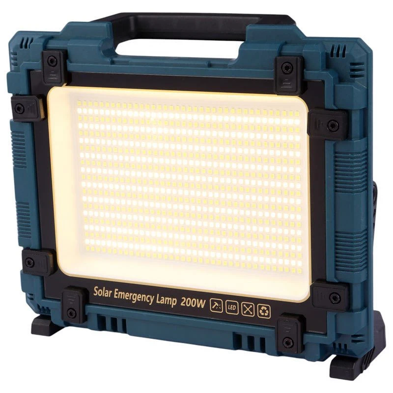 پروژکتور سیار شارژی و پاور بانک خورشیدی W8109-1