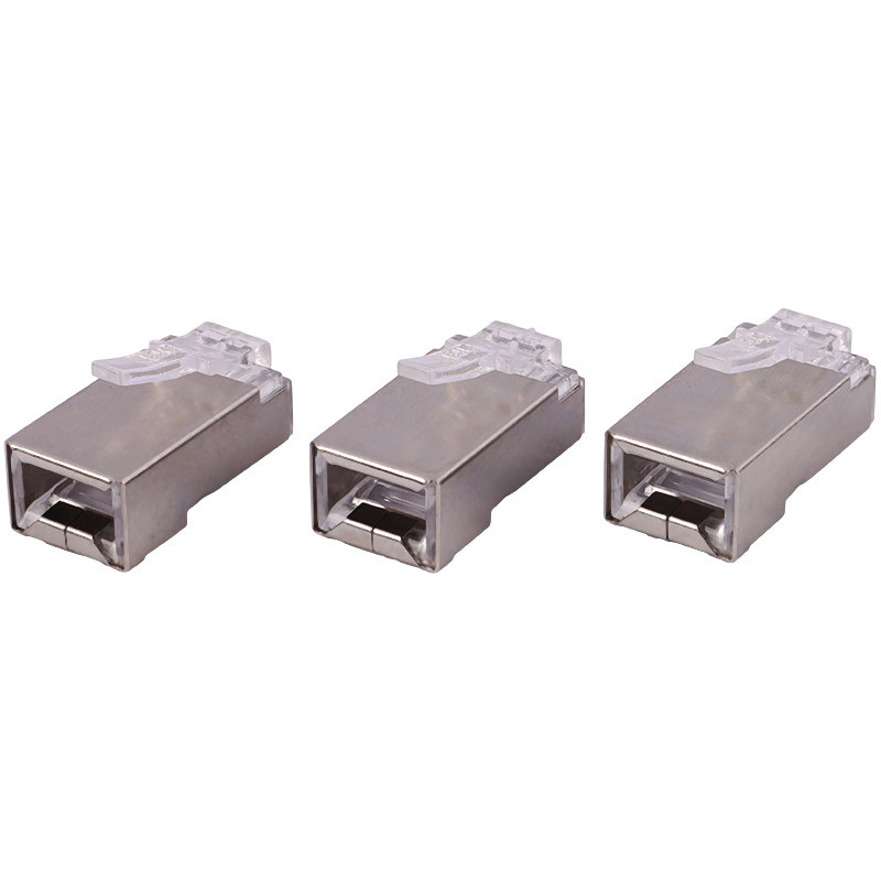 سوکت شبکه D-Net RJ45 Cat6 SFTP بسته 100 عددی