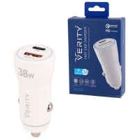 شارژر فندکی فست شارژ Verity CQ1121 3A QC3.0 PD 20W + کابل تایپ سی