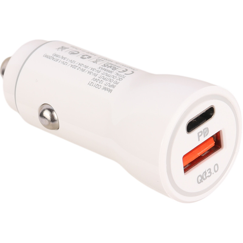 شارژر فندکی فست شارژ Verity CQ1121 3A QC3.0 PD 20W + کابل تایپ سی