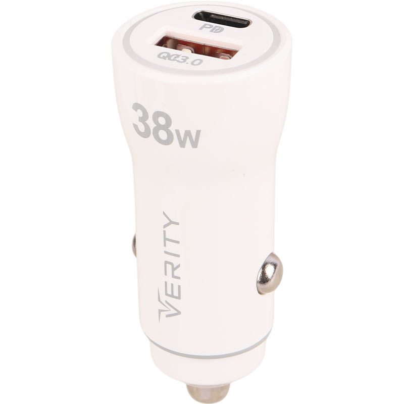 شارژر فندکی فست شارژ Verity CQ1121 3A QC3.0 PD 20W + کابل تایپ سی