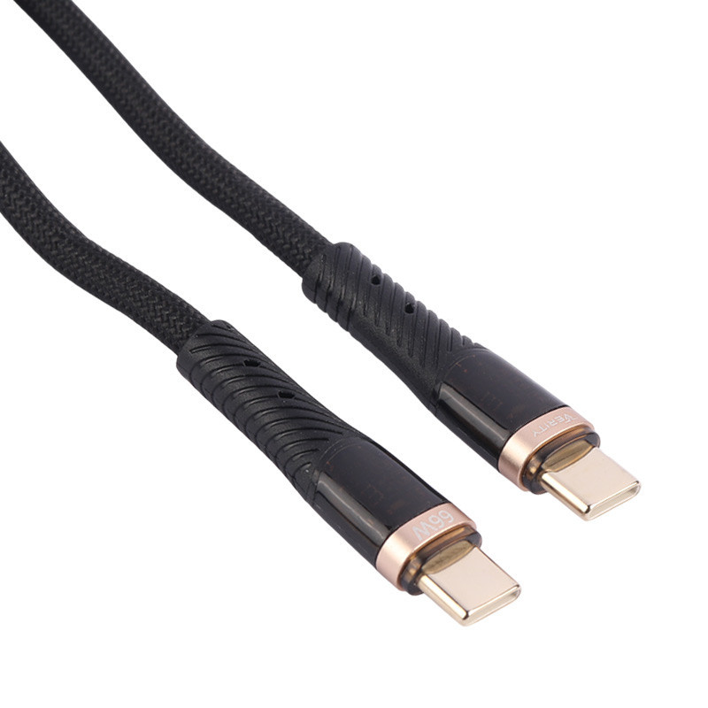 کابل تبدیل فست شارژ Verity CB-3164C Type-C To Type-C PD 66W 1.2m