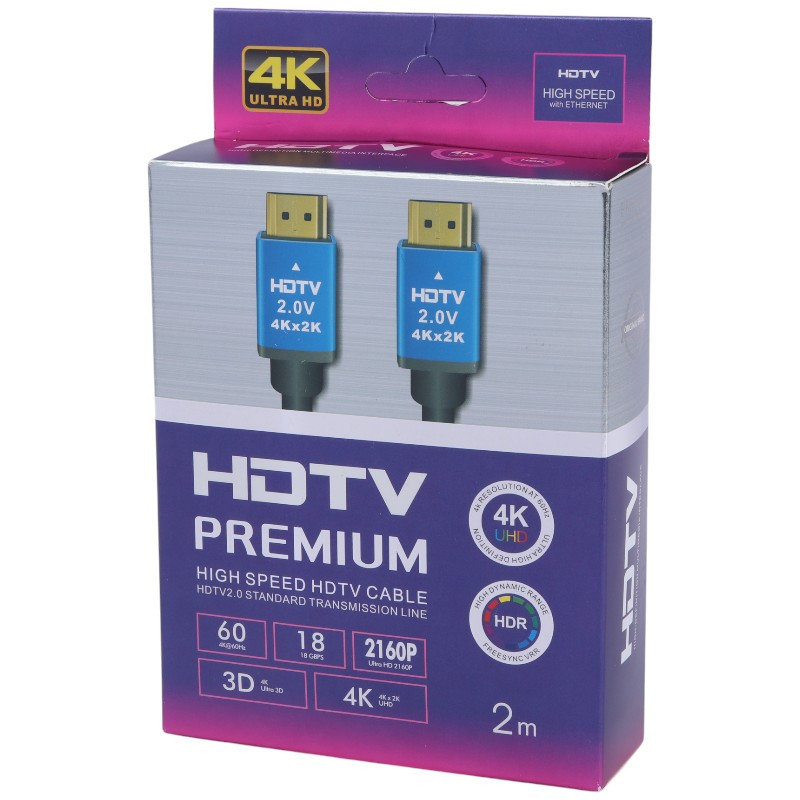 کابل HDMI 4K پریمیوم Premium طول 2 متر