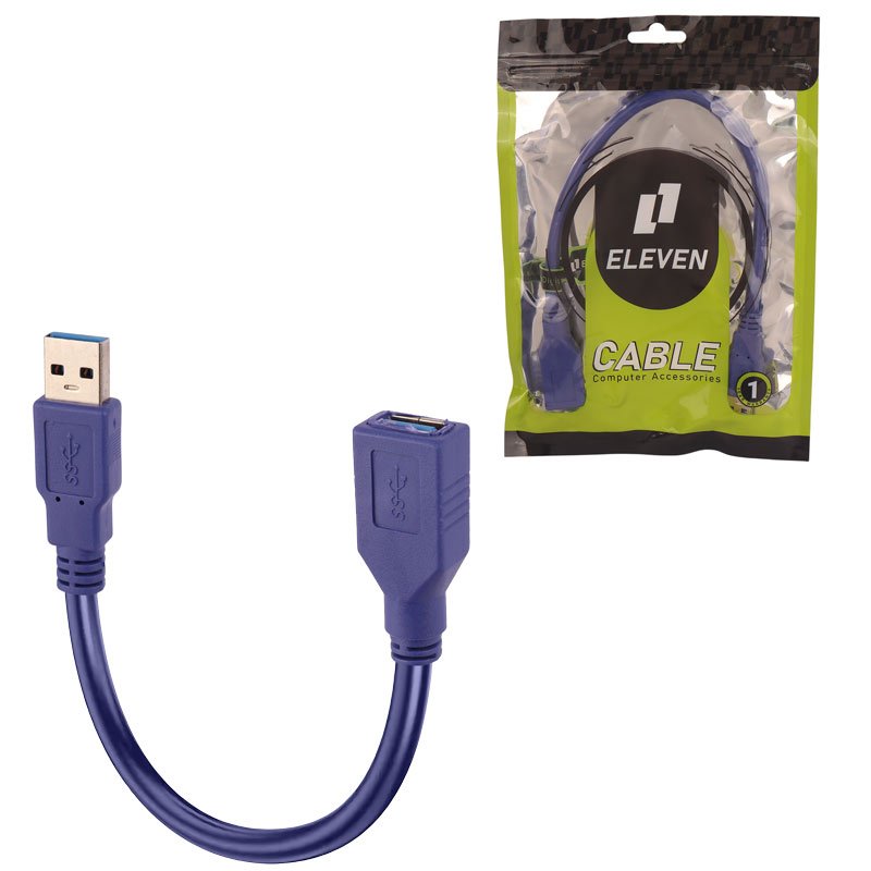 کابل کوتاه افزایش طول Eleven USB3.0 30cm