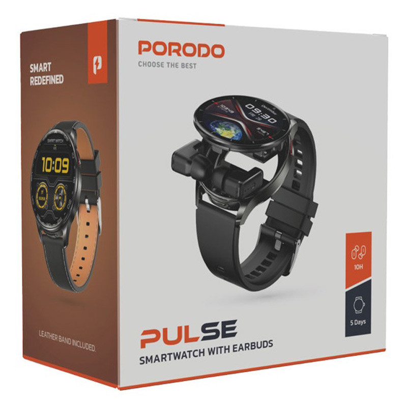 ساعت هوشمند و هندزفری بلوتوث Porodo Pulse