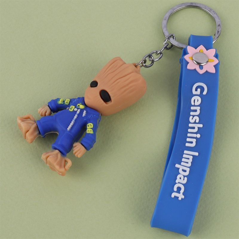 جاکلیدی سیلیکونی طرح Groot