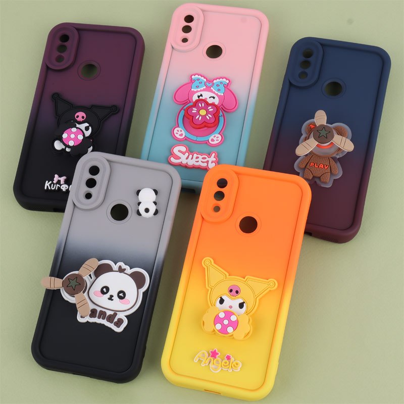 قاب سیلیکونی شیائومی Redmi Note 7 / Note 7 Pro اسپینر دار محافظ لنزدار دورنگ