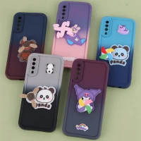 قاب سیلیکونی سامسونگ Galaxy A30s / A50 / A50s اسپینر دار محافظ لنزدار دورنگ