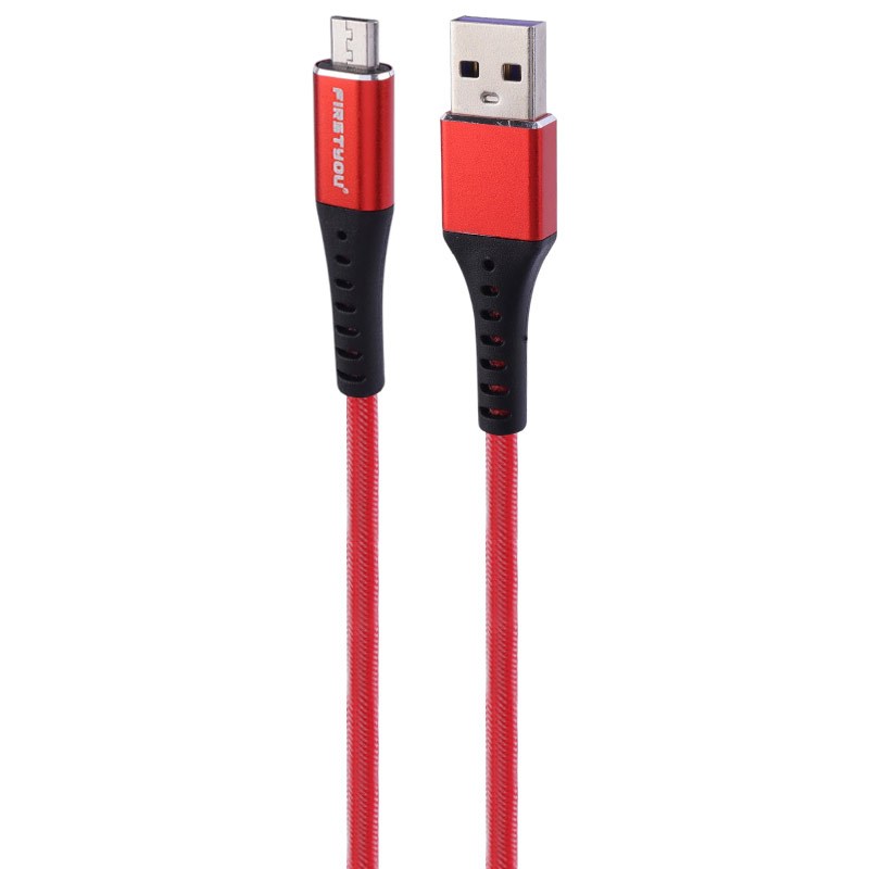 کابل میکرو یو اس بی فست شارژ Firstyou F-002 6A 1m
