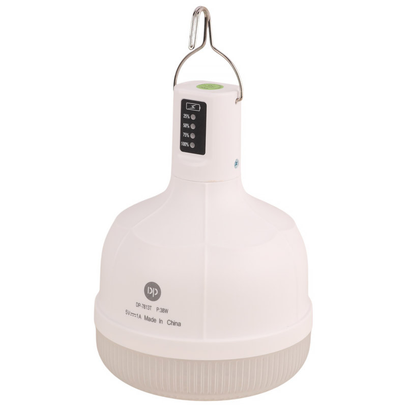 لامپ آویزدار شارژی DP.LED Light DP-7813T 38W + پنل خورشیدی