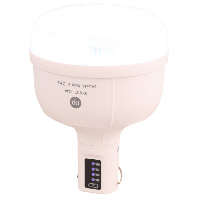 لامپ آویزدار شارژی DP.LED Light DP-7813T 38W + پنل خورشیدی