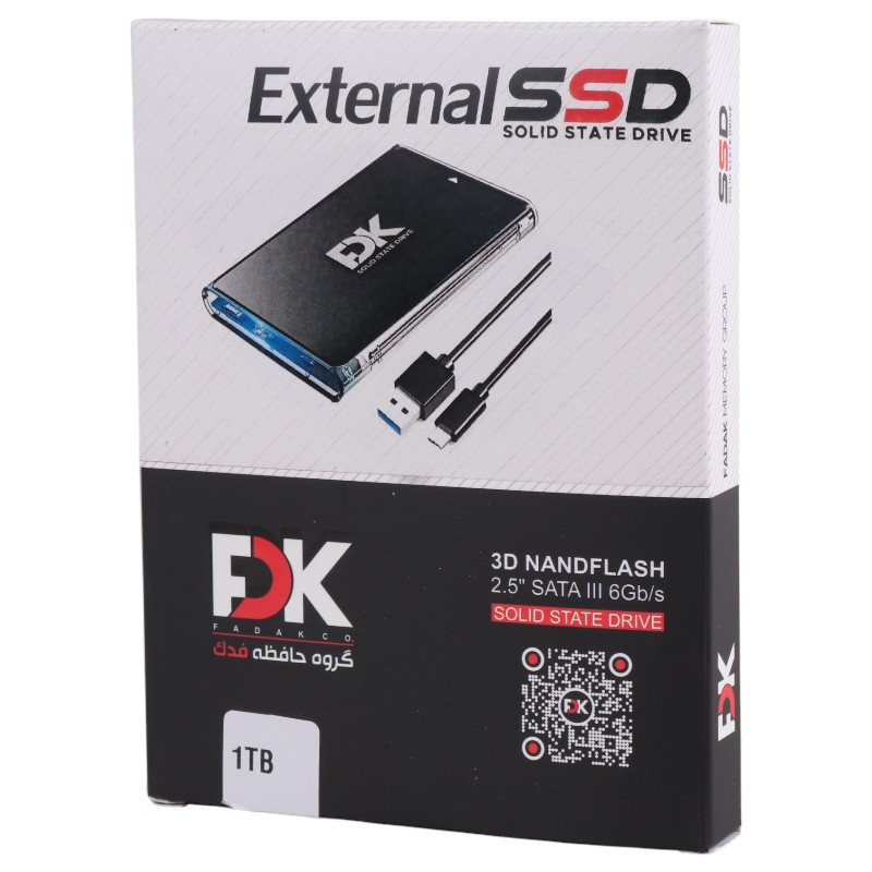 حافظه اکسترنال SSD فدک FDK 1TB + هدیه باتری