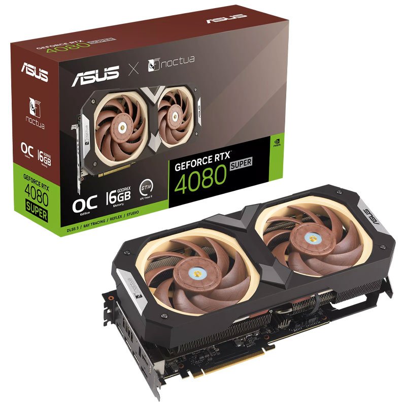 کارت گرافیک ASUS GeForce RTX 4080 Super Noctua OC Edition 16GB GDDR6X 256Bit