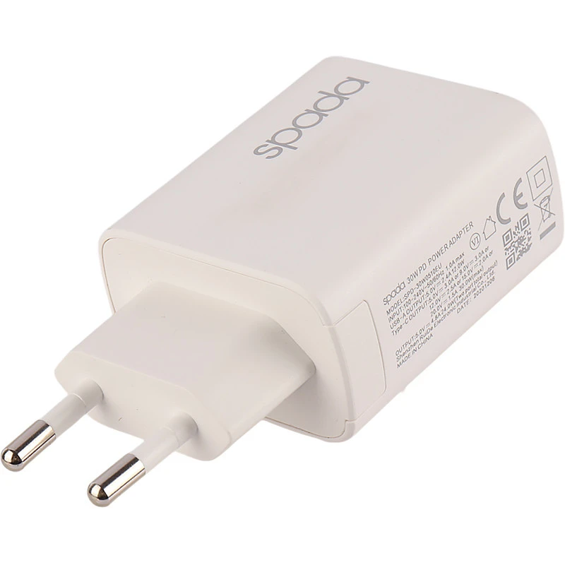 شارژر دیواری 30 وات اسپادا SPD-30W0510EU 3A PD