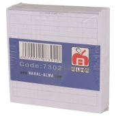 کاغذ یادداشت Nahal Alma 10*10cm کد 7302 بسته 300 برگی شطرنجی