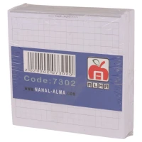 کاغذ یادداشت Nahal Alma 10*10cm کد 7302 بسته 300 برگی شطرنجی