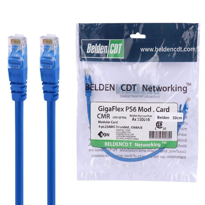 کابل شبکه Belden Cat6 0.3m
