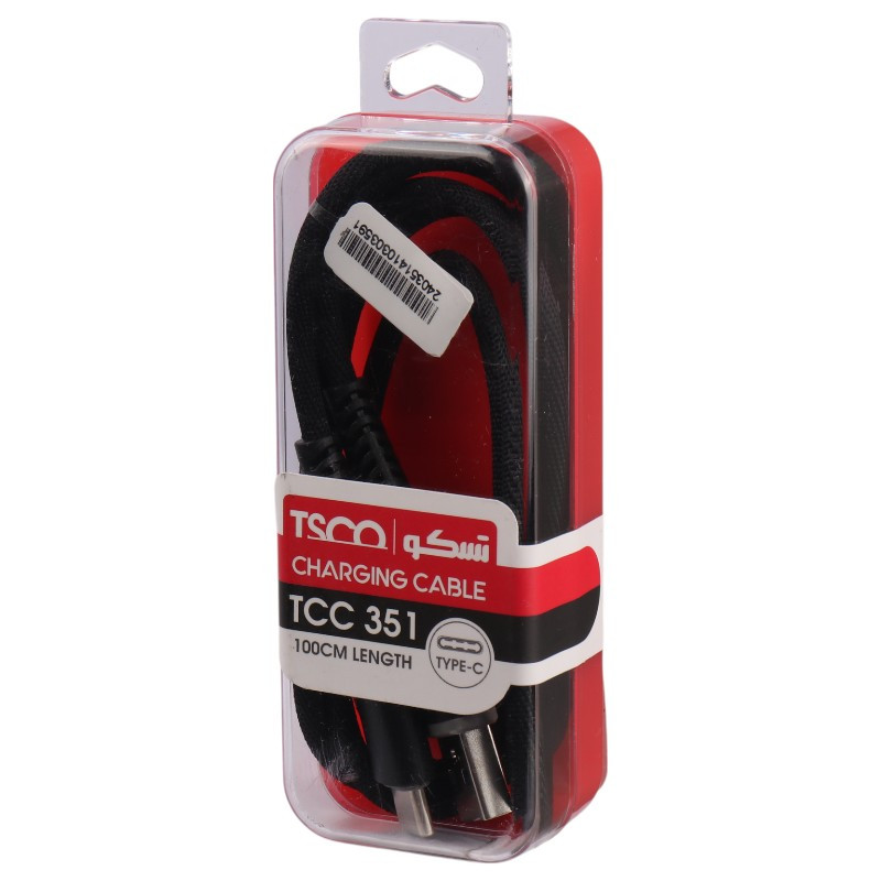 کابل تایپ سی TSCO TCC351 3A 1m