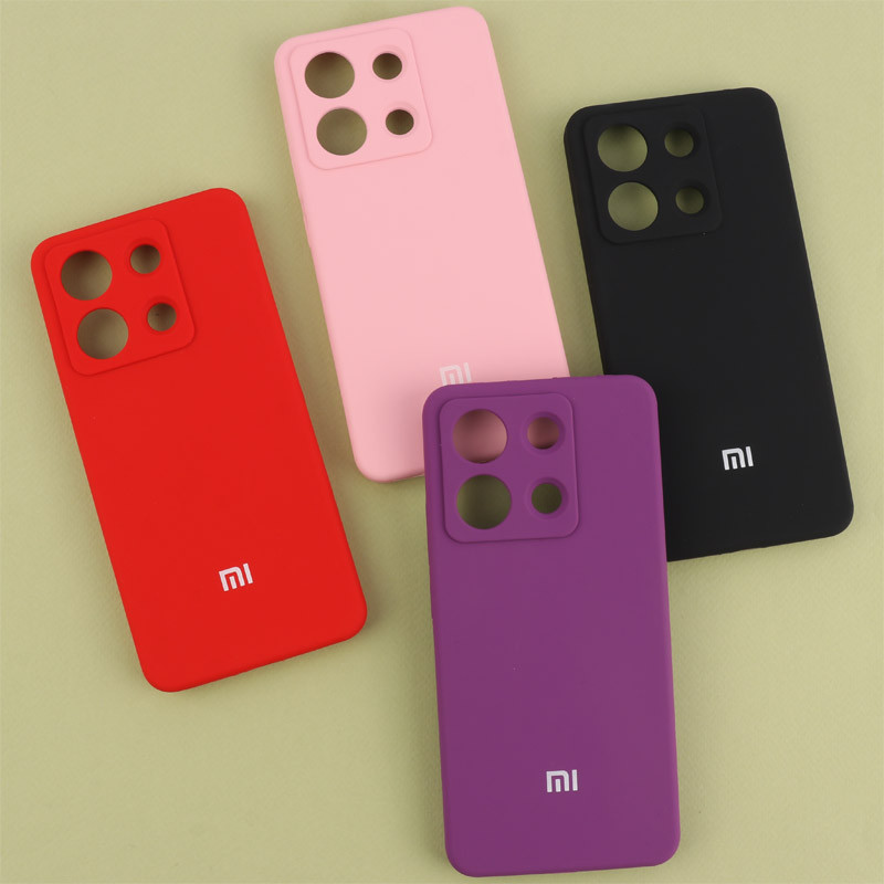 قاب سیلیکونی اصلی زیربسته شیائومی Redmi Note 13 4G محافظ لنزدار