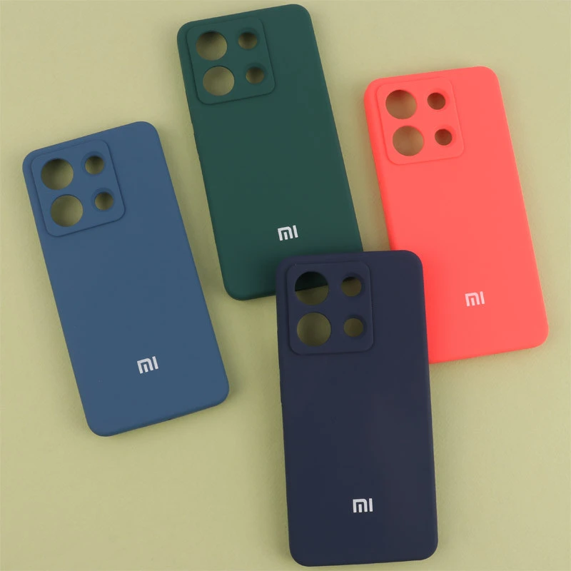 قاب سیلیکونی اصلی زیربسته شیائومی Redmi Note 13 4G محافظ لنزدار