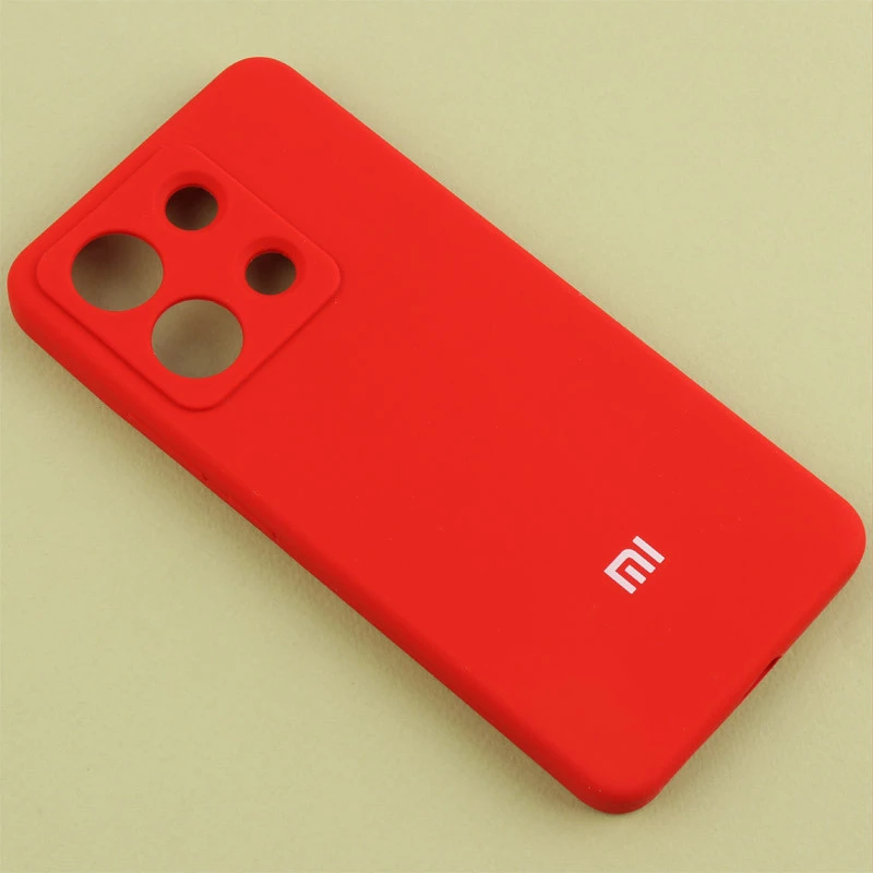 قاب سیلیکونی اصلی زیربسته شیائومی Redmi Note 13 4G محافظ لنزدار