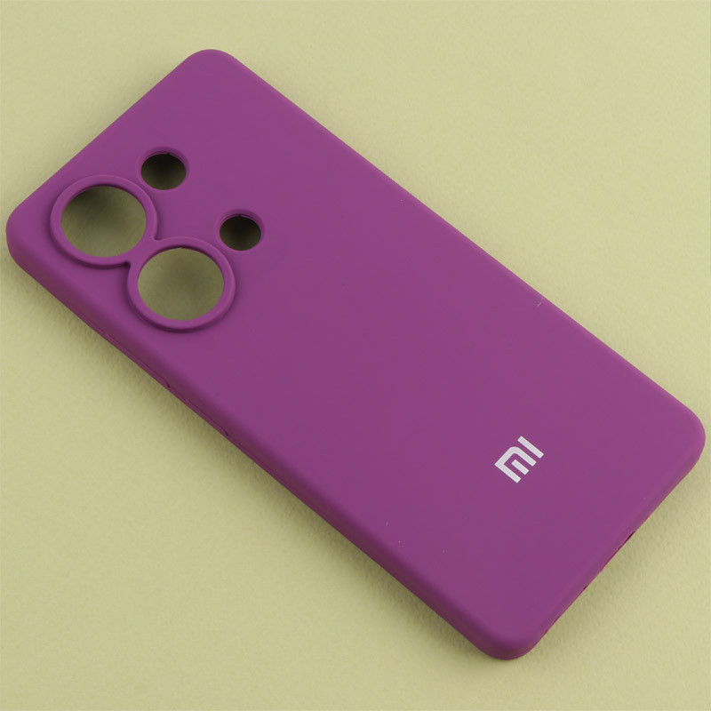 قاب سیلیکونی اصلی زیربسته شیائومی Redmi Note 13 Pro 4G محافظ لنزدار