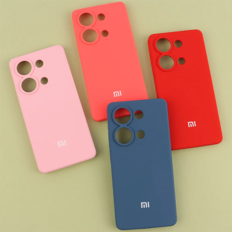 قاب سیلیکونی اصلی زیربسته شیائومی Redmi Note 13 Pro 4G محافظ لنزدار