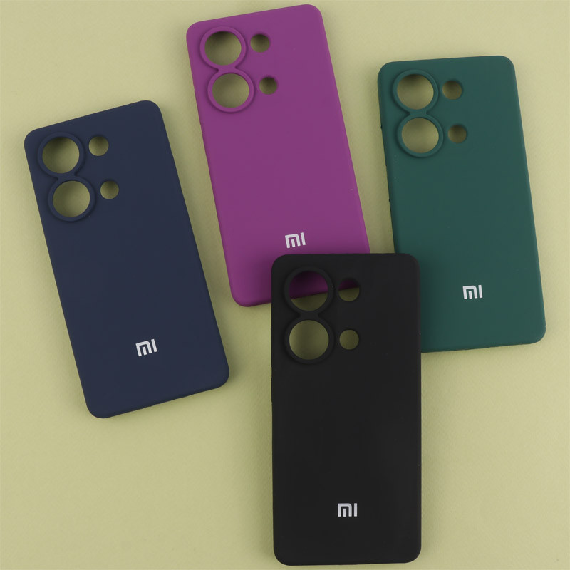 قاب سیلیکونی اصلی زیربسته شیائومی Redmi Note 13 Pro 4G محافظ لنزدار
