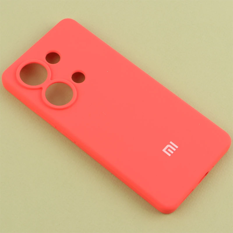 قاب سیلیکونی اصلی زیربسته شیائومی Redmi Note 13 Pro 4G محافظ لنزدار