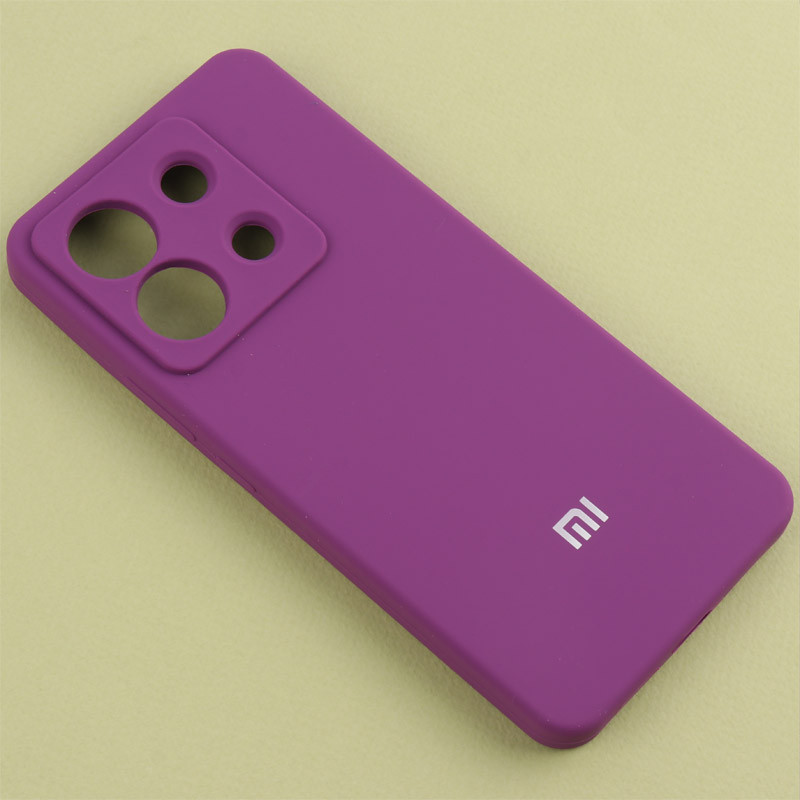 قاب سیلیکونی اصلی زیربسته شیائومی Redmi Note 13 Pro 5G محافظ لنزدار