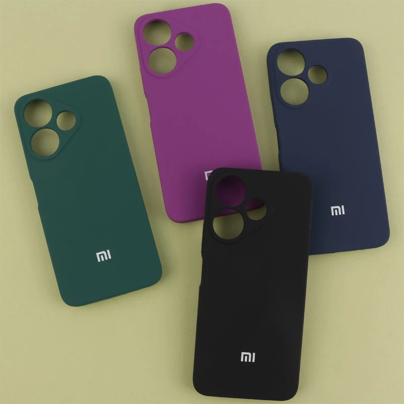 قاب سیلیکونی اصلی زیربسته شیائومی Redmi 13 4G / Redmi 13 5G محافظ لنزدار