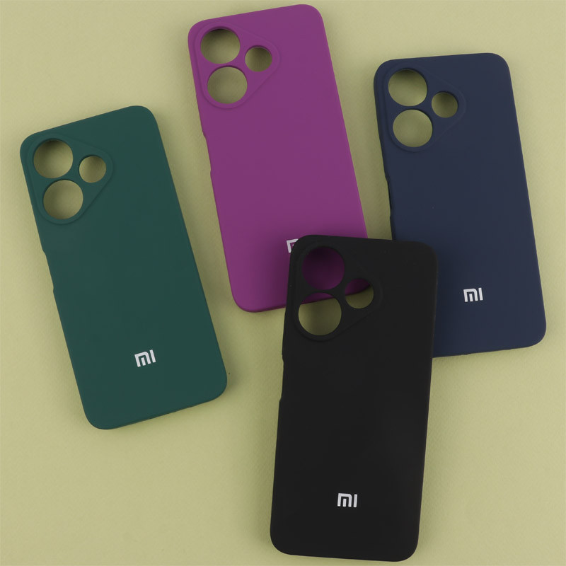 قاب سیلیکونی اصلی زیربسته شیائومی Redmi 13 4G / Redmi 13 5G محافظ لنزدار