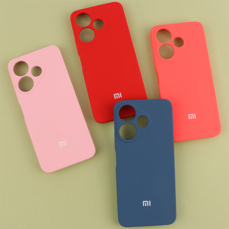 قاب سیلیکونی اصلی زیربسته شیائومی Redmi 13 4G / 13 5G محافظ لنزدار