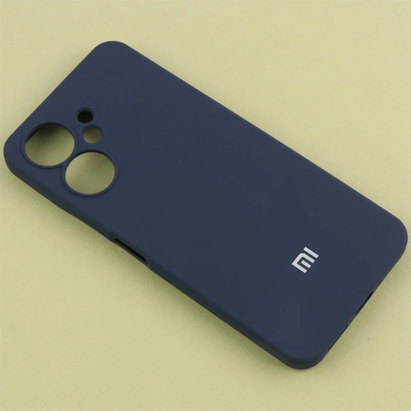 قاب سیلیکونی اصلی زیربسته شیائومی Redmi 13C / Poco C65 محافظ لنزدار