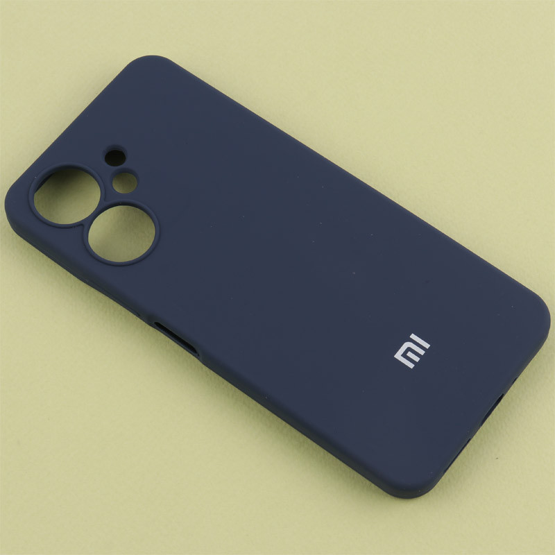 قاب سیلیکونی اصلی زیربسته شیائومی Redmi 13C / Poco C65 محافظ لنزدار