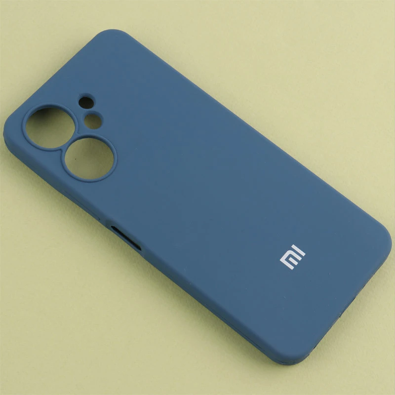 قاب سیلیکونی اصلی زیربسته شیائومی Redmi 13C / Poco C65 محافظ لنزدار