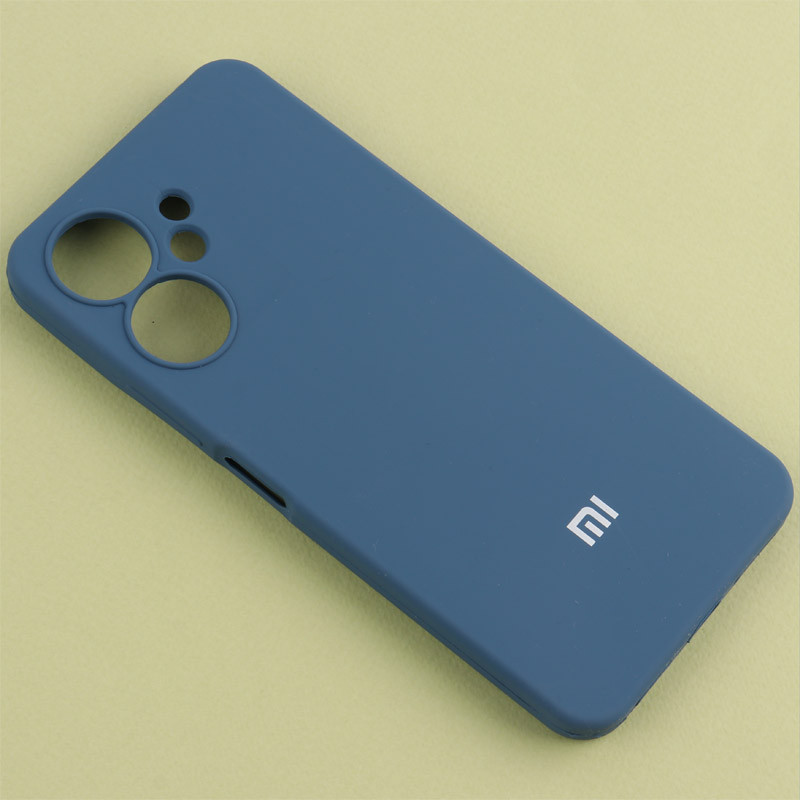 قاب سیلیکونی اصلی زیربسته شیائومی Redmi 13C / Poco C65 محافظ لنزدار