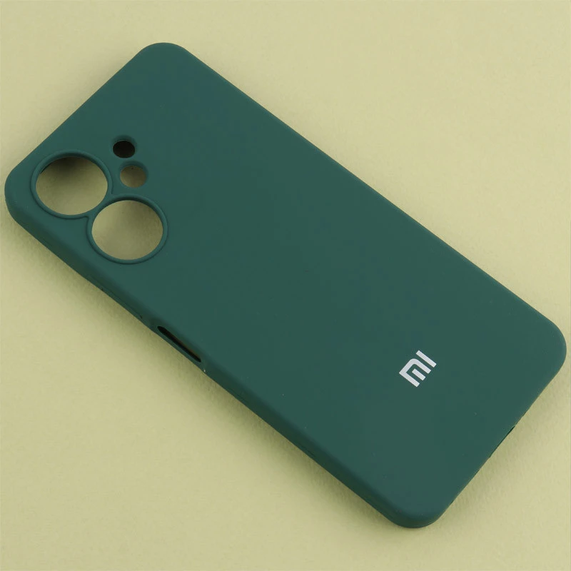 قاب سیلیکونی اصلی زیربسته شیائومی Redmi 13C / Poco C65 محافظ لنزدار