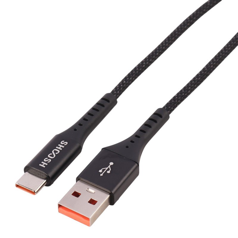 کابل تایپ سی فست شارژ Shoosh SH125C 5A 1.1m