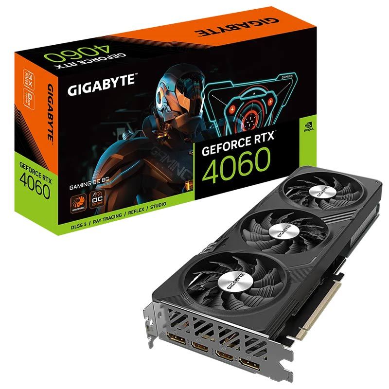 کارت گرافیک Gigabyte GeForce RTX 4060 Gaming OC 8G GDDR6 128Bit