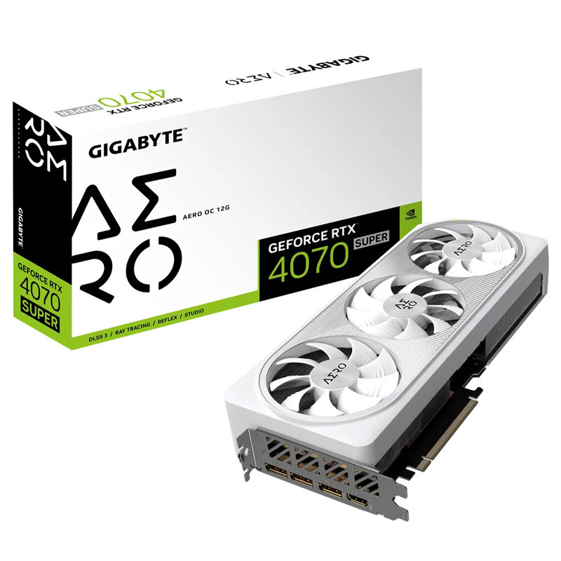 کارت گرافیک Gigabyte GeForce RTX 4070 SUPER AERO OC 12GB GDDR6X 192Bit