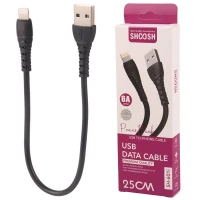 کابل کوتاه آیفونی فست شارژ Shoosh SH-601i 6A 25cm
