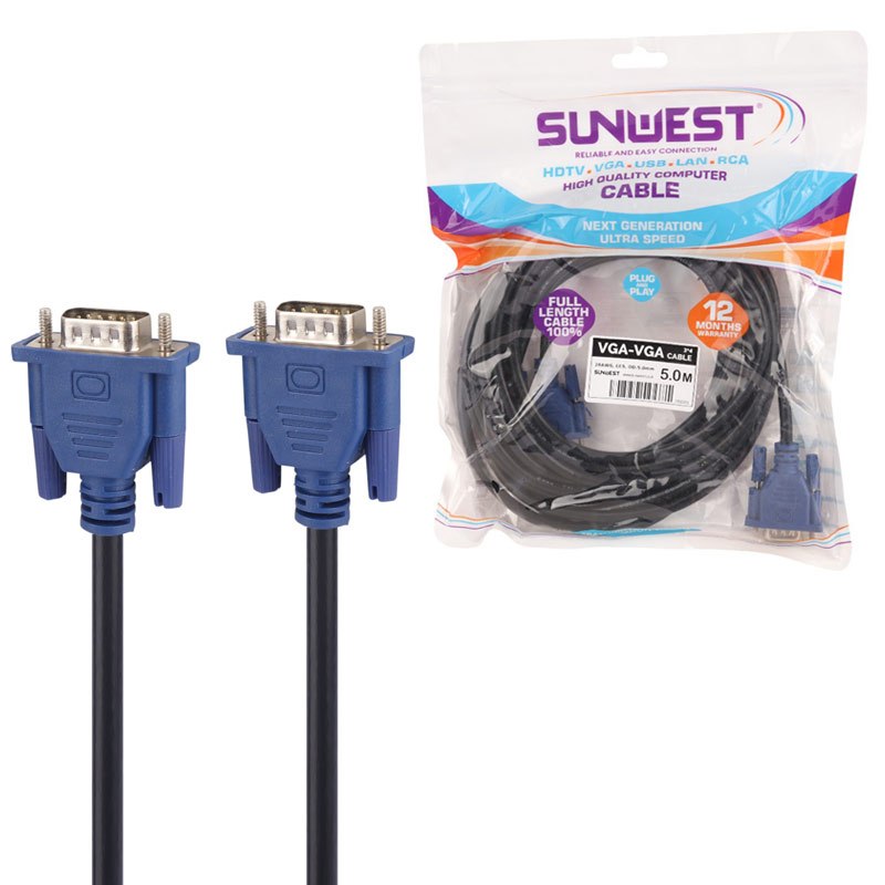 کابل VGA 3+4 سان وست Sunwest طول 5 متر