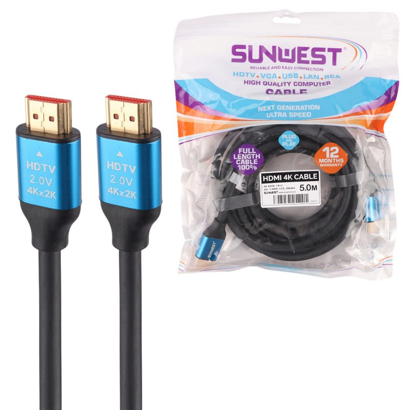 کابل HDMI 4K سان وست Sunwest طول 5 متر