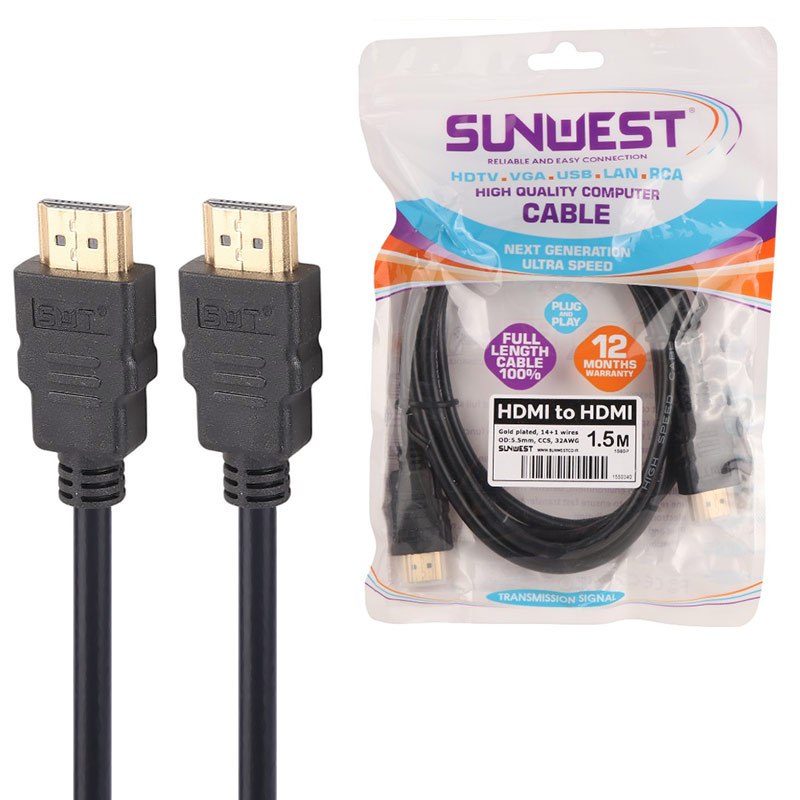 کابل HDMI سان وست Sunwest طول 1.5 متر