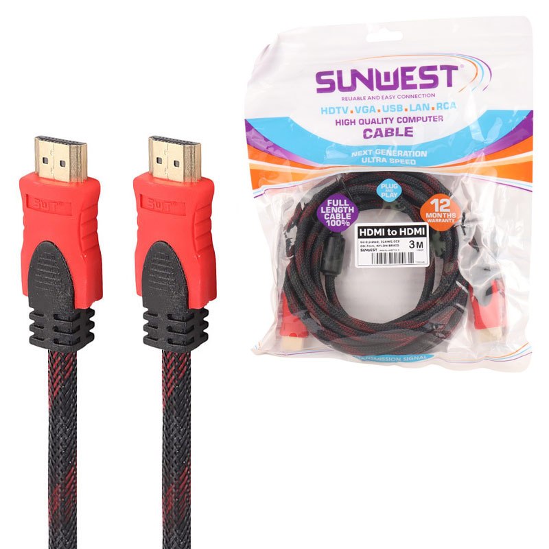 کابل HDMI پوست ماری سان وست Sunwest طول 3 متر