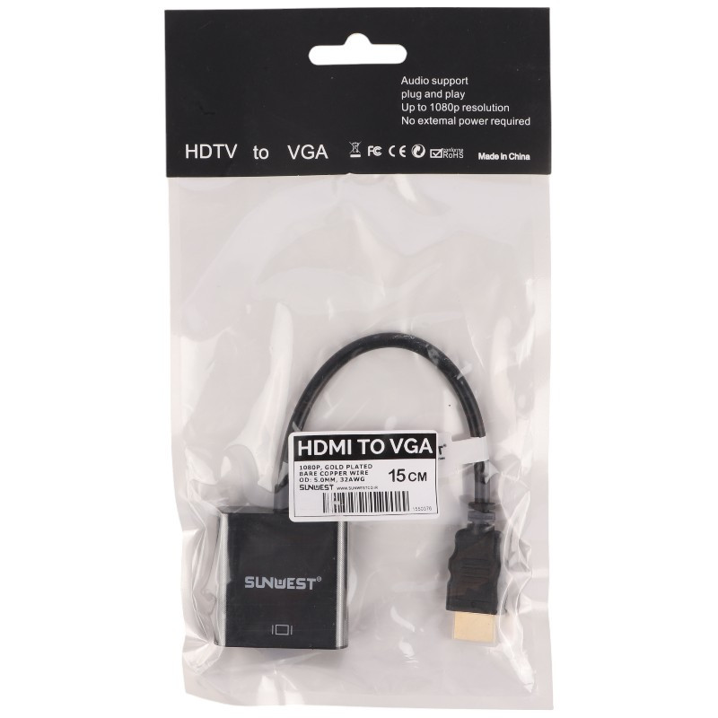 تبدیل HDMI به VGA سان وست Sunwest