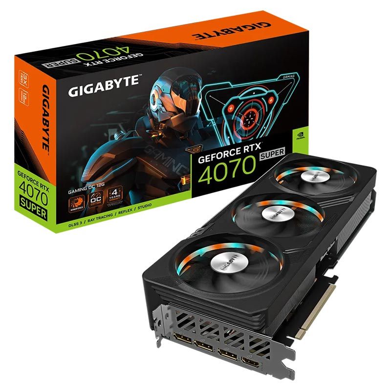 کارت گرافیک Gigabyte GeForce RTX 4070 SUPER GAMING OC 12GB GDDR6X 192Bit