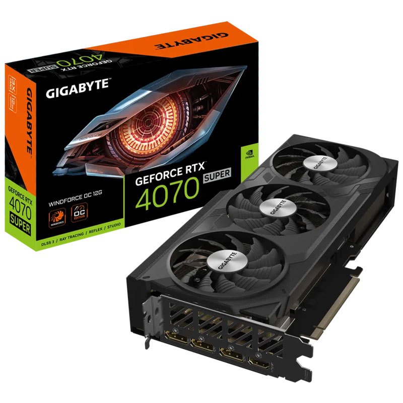 کارت گرافیک Gigabyte GeForce RTX 4070 SUPER WINDFORCE OC 12GB GDDR6X 192Bit