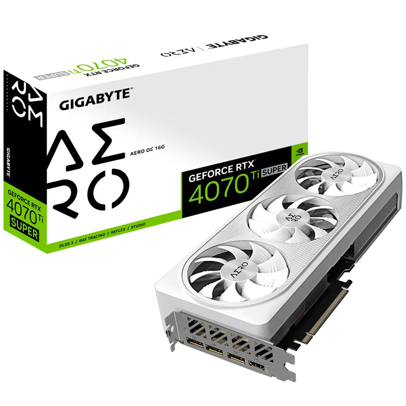 کارت گرافیک Gigabyte GeForce RTX 4070 Ti SUPER AERO OC 16GB GDDR6X 256Bit